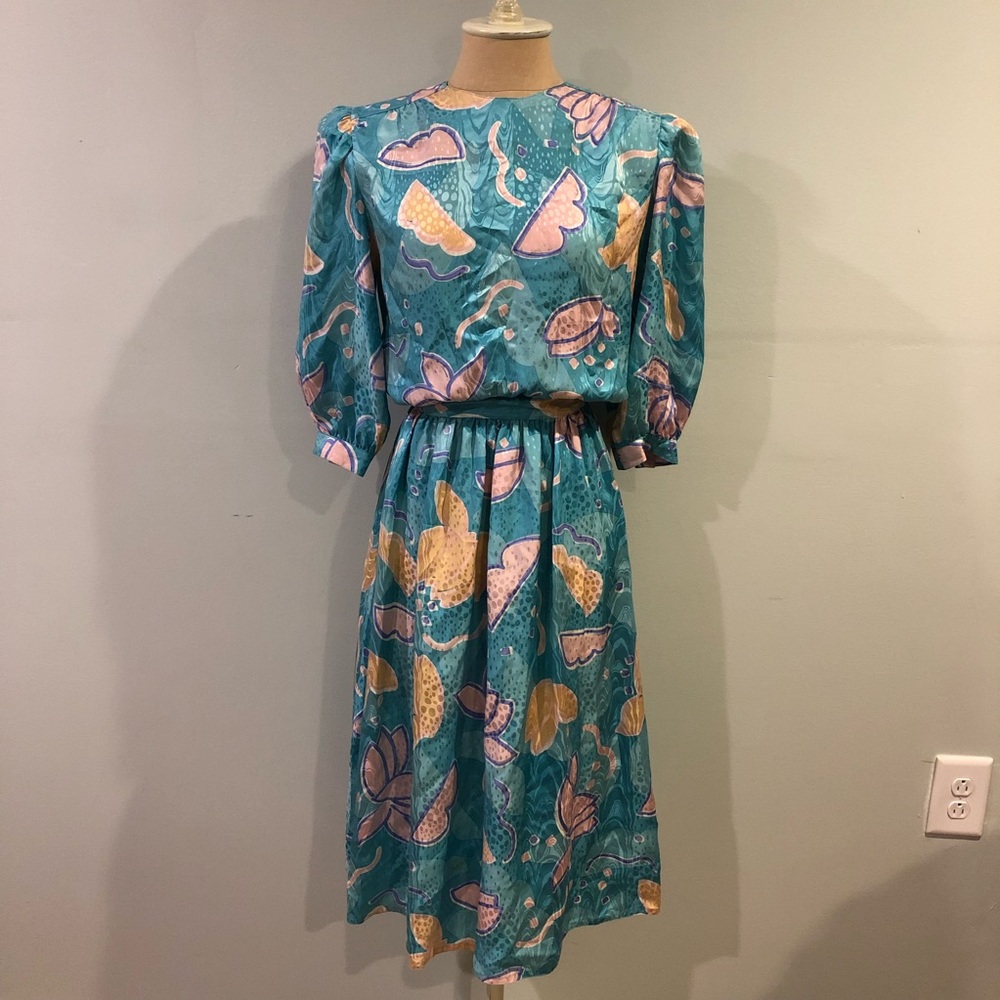 Argenti Vintage 80’s Silk Dress